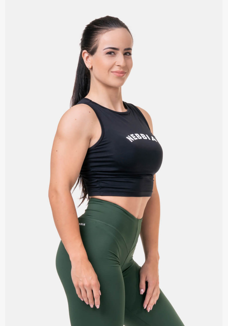 NEBBIA Fit & Sporty top black NEBBIA Fit & Sporty top black