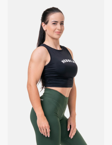 NEBBIA Fit & Sporty top black