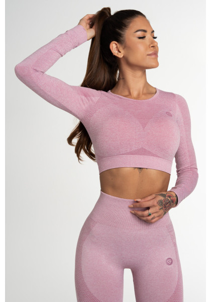Crop Top Gym Glamour Fusion Pink