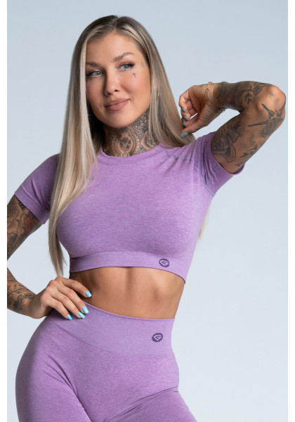 Crop Top Gym Glamour Lilac
