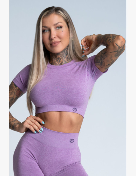 Crop Top Gym Glamor Lilac