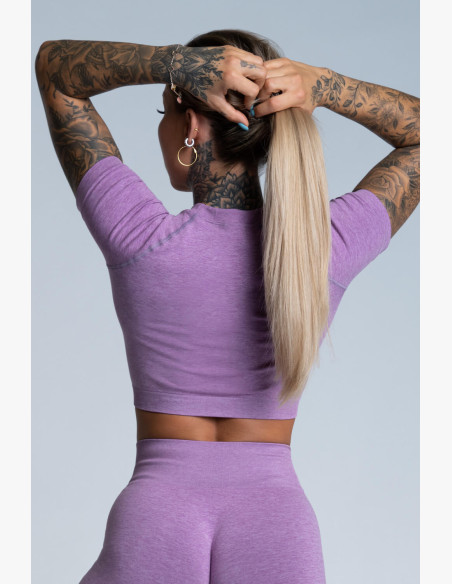 Crop Top Gym Glamor Lilac