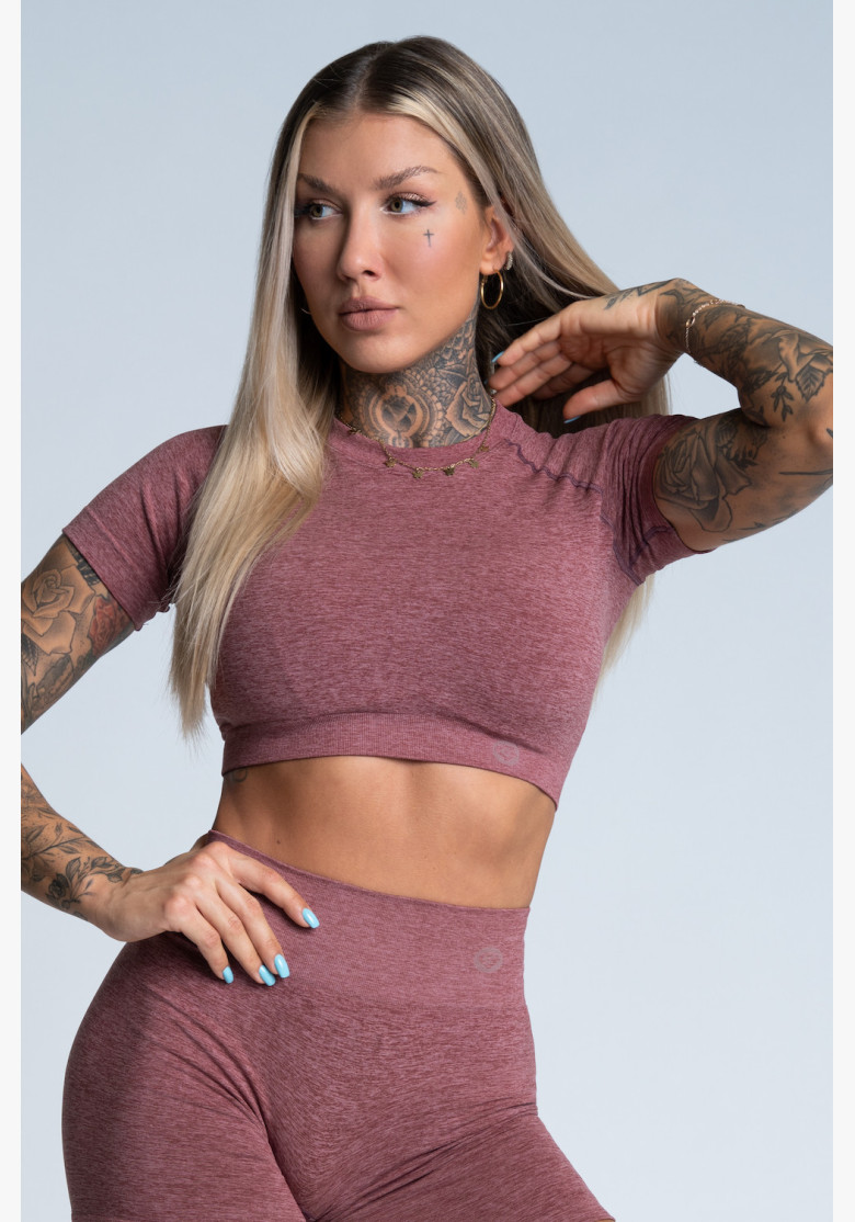 Crop Top Gym Glamour Rose Taupe