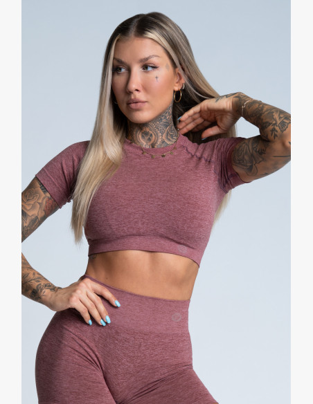 Crop Top Gym Glamor Rose Taupe