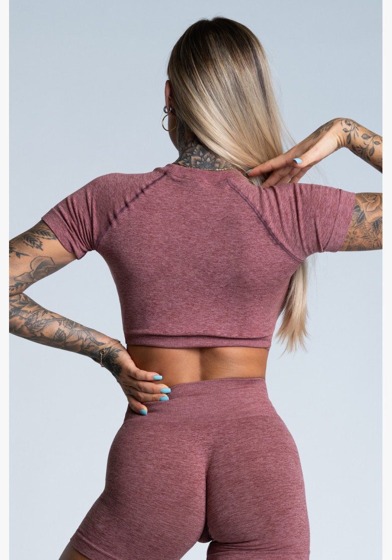 Crop Top Gym Glamor Rose Taupe Crop Top Gym Glamor Rose Taupe
