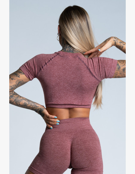 Crop Top Gym Glamor Rose Taupe