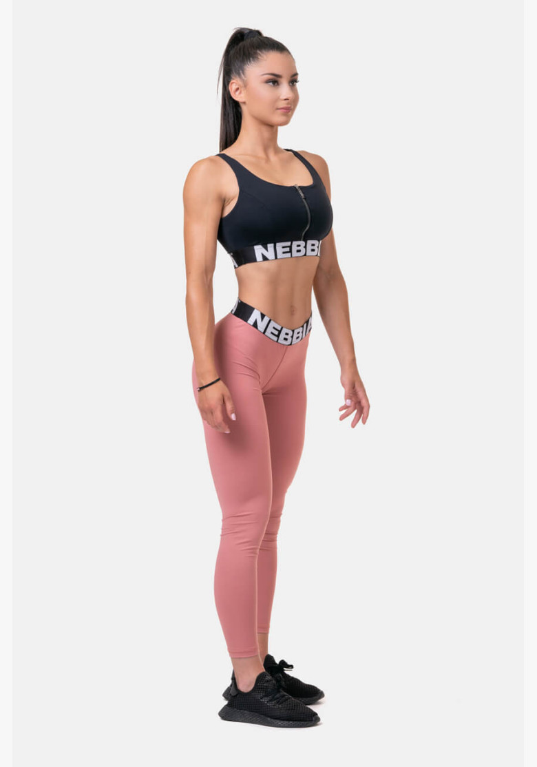 NEBBIA Smart Zip sports bra black NEBBIA Smart Zip sports bra black