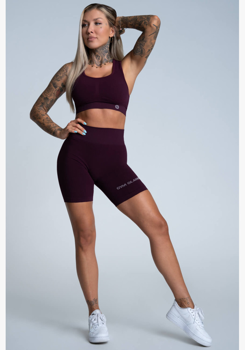 Kraťasky Gym Glamour Bikery Push Up Grape