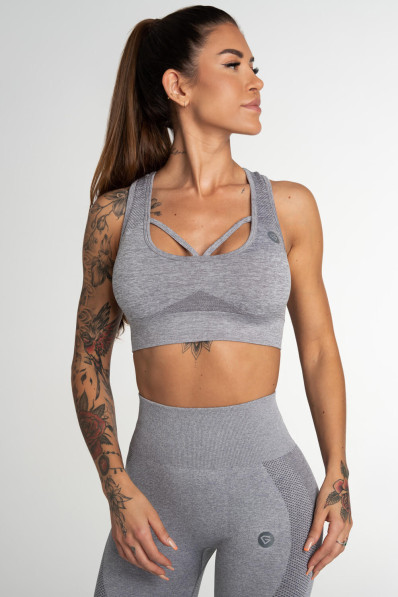 Fitness bra Gym Glamour Fusion Light Grey
