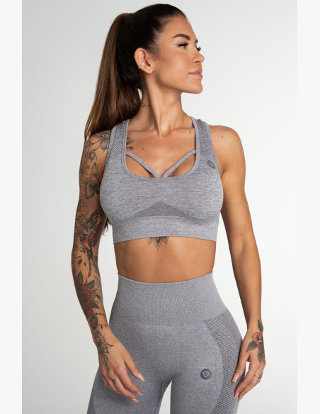 Fitness bra Gym Glamour Fusion Light Grey