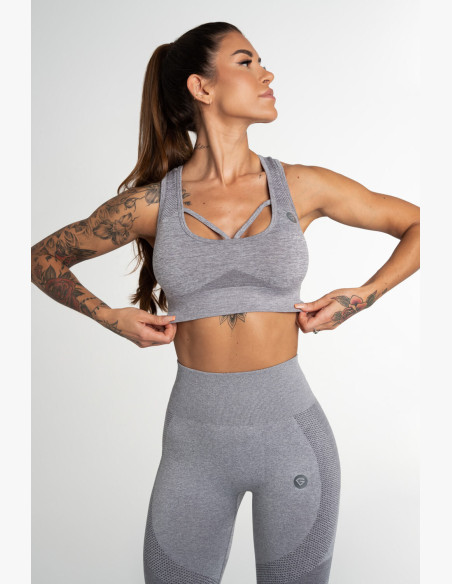 Fitness bra Gym Glamour Fusion Light Grey