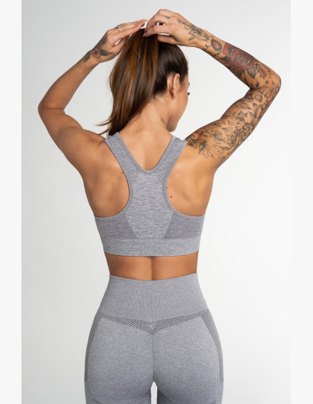 Fitness bra Gym Glamour Fusion Light Grey