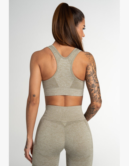 Fitness bra Gym Glamour Fusion Khaki