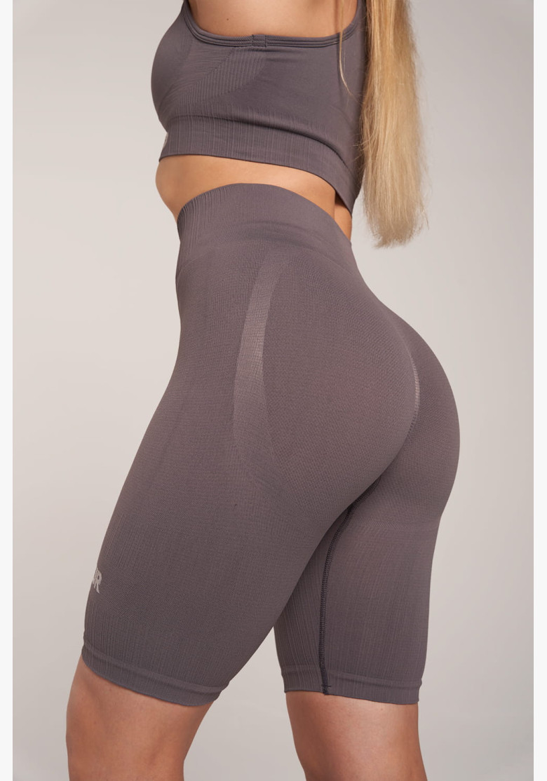 Gym Glamour Bikery Push Up Shorts Grey