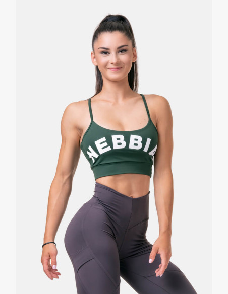 NEBBIA Classic HERO sports bra green