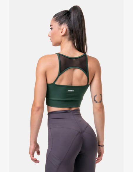 NEBBIA Classic HERO sports bra green