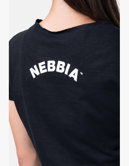 NEBBIA Loose Fit & Sporty crop top black