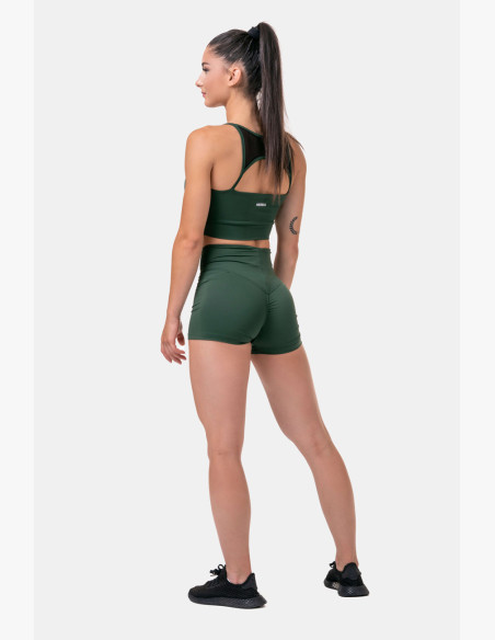 NEBBIA Classic HERO high waist shorts green