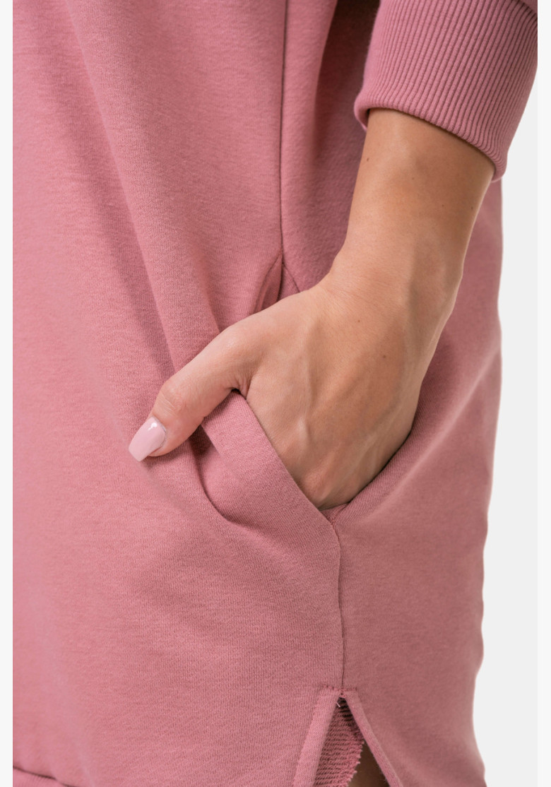 NEBBIA Long Everyday HERO hoodie pink