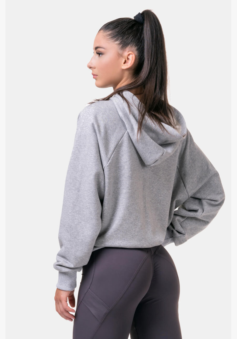 NEBBIA Iconic HERO hoodie grey NEBBIA Iconic HERO hoodie grey