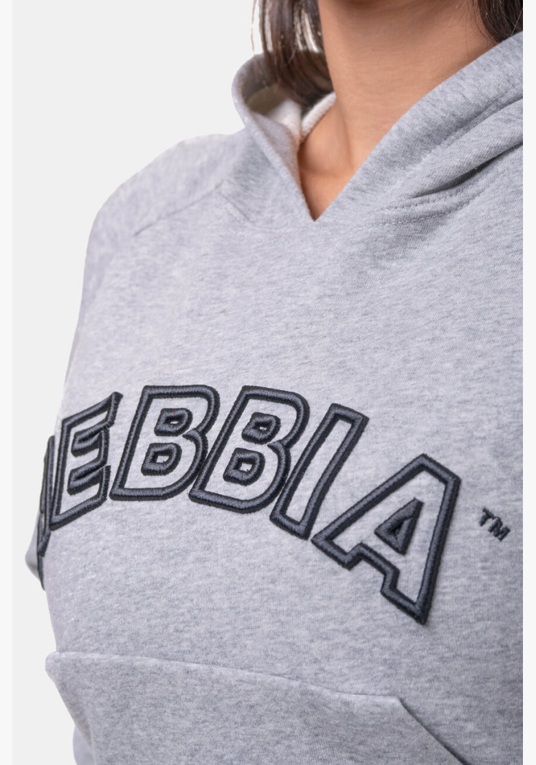 NEBBIA Iconic HERO hoodie grey NEBBIA Iconic HERO hoodie grey