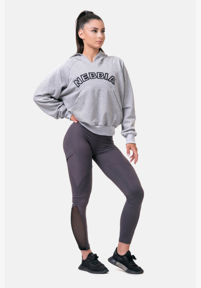 NEBBIA Iconic HERO hoodie grey NEBBIA Iconic HERO hoodie grey