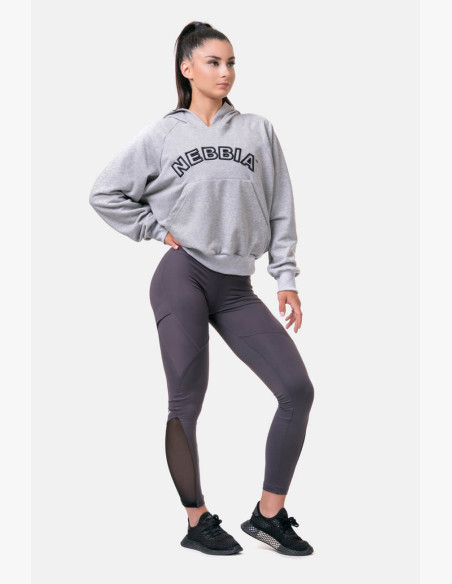 NEBBIA Iconic HERO hoodie grey