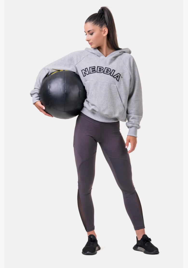 NEBBIA Iconic HERO hoodie grey NEBBIA Iconic HERO hoodie grey