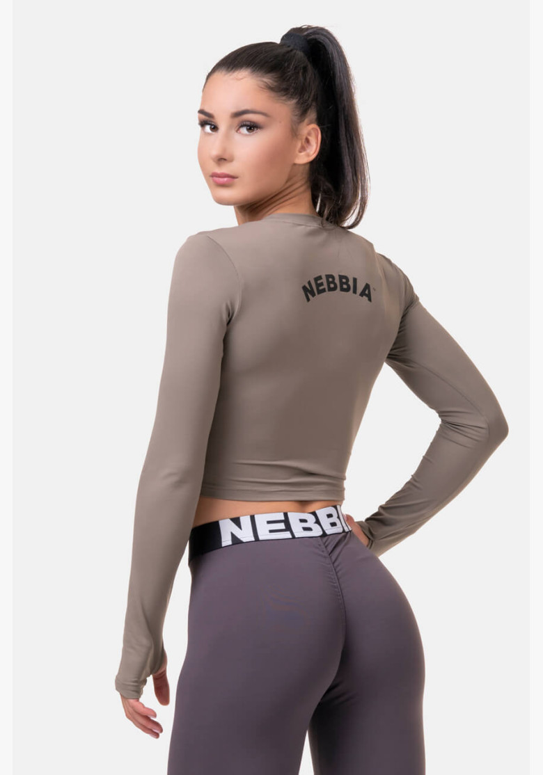 NEBBIA Sporty HERO crop top with long...