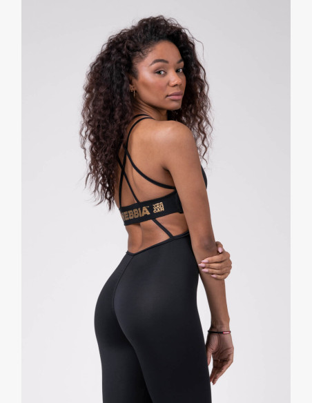 NEBBIA INTENSE Golden jumpsuit black