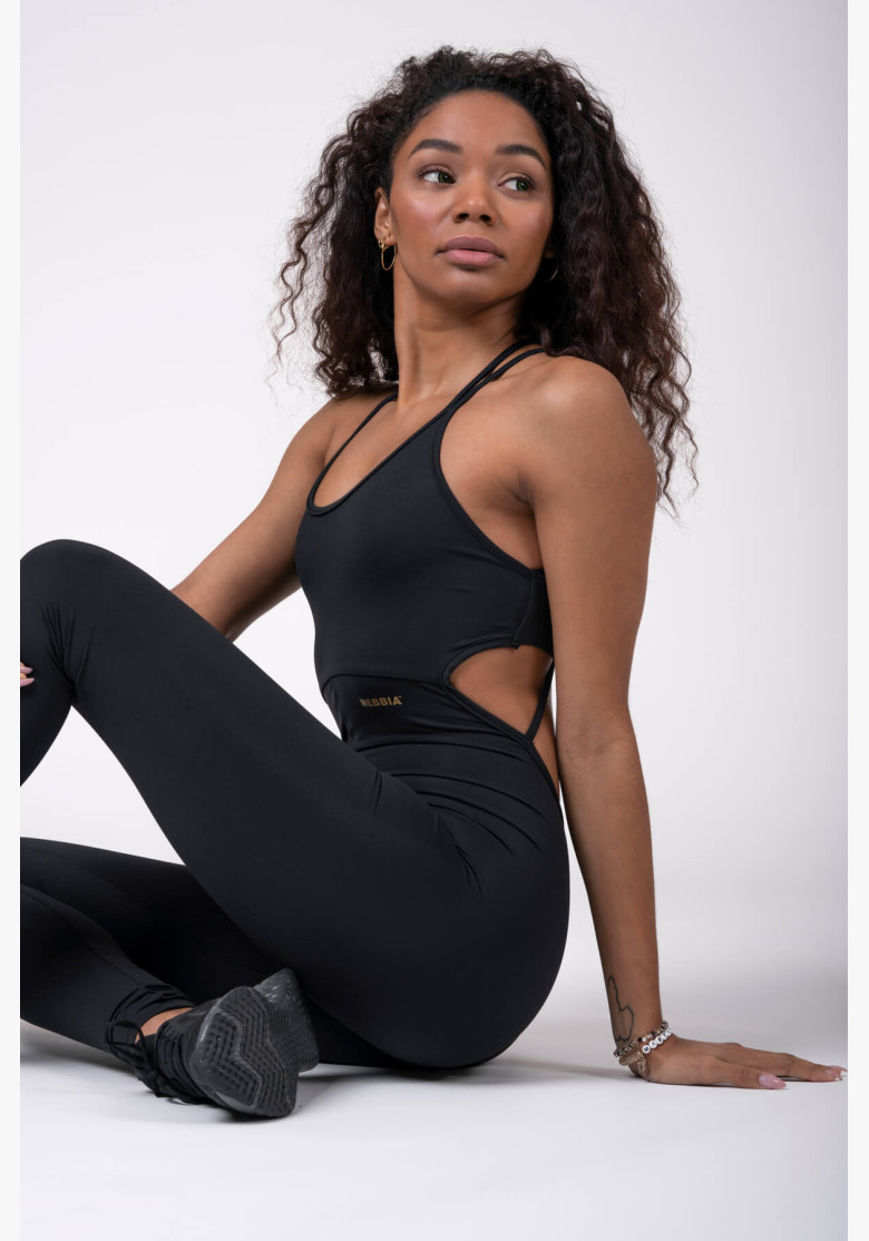NEBBIA INTENSE Golden jumpsuit black NEBBIA INTENSE Golden jumpsuit black