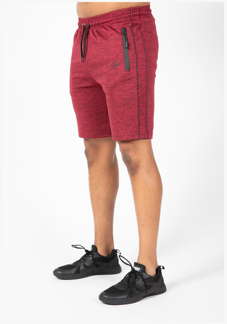 Šortky Gorilla Wear Reversible Track Shorts Burgundy Red