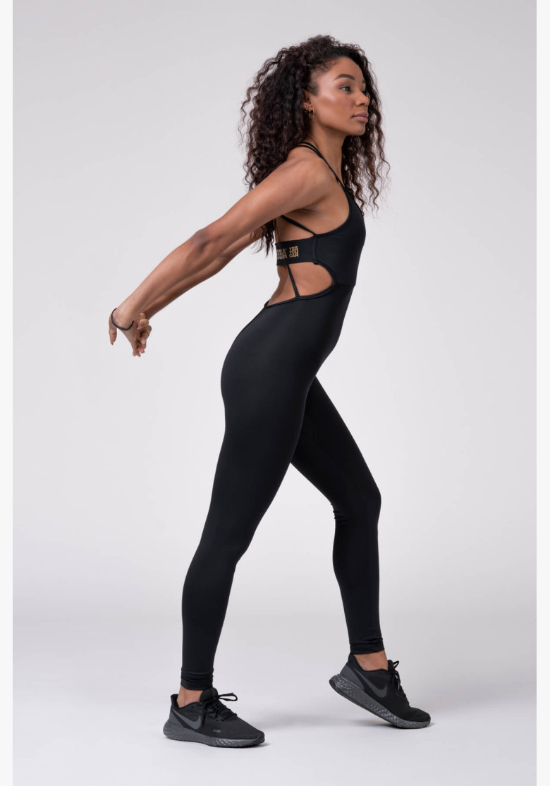 NEBBIA INTENSE Golden jumpsuit black NEBBIA INTENSE Golden jumpsuit black