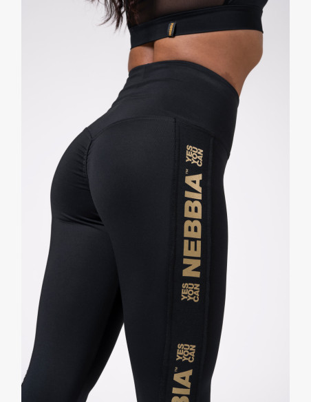 NEBBIA Gold Classic Leggings black