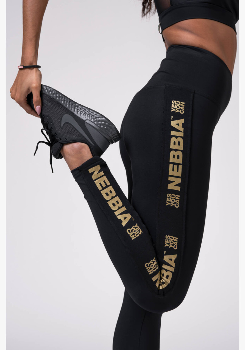 NEBBIA Gold Classic Leggings black