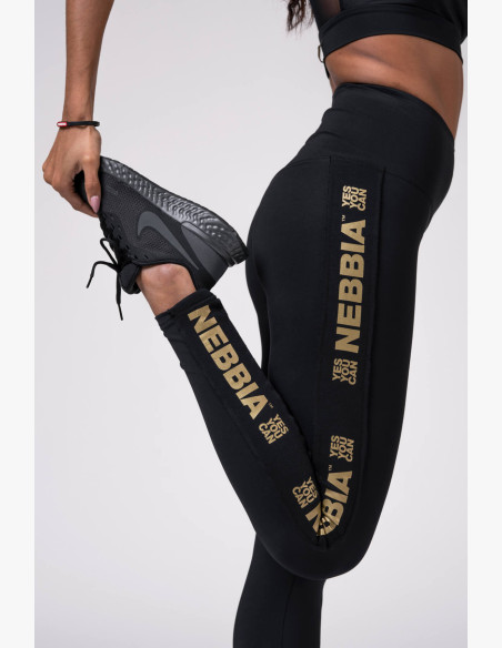 NEBBIA Gold Classic Leggings black