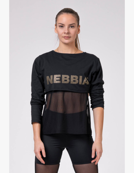 NEBBIA INTENSE Mesh T-shirt black