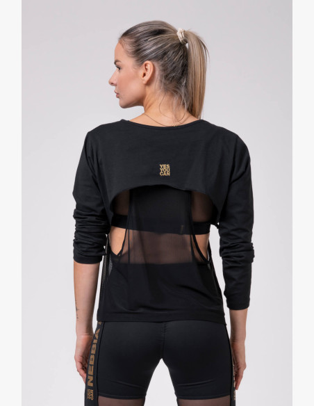 NEBBIA INTENSE Mesh T-shirt black