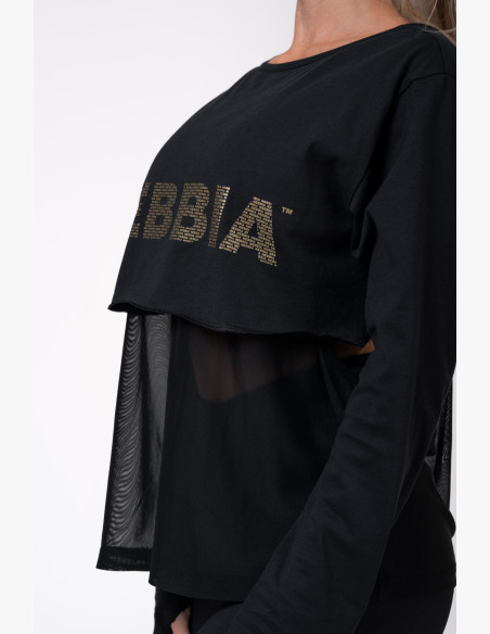 NEBBIA INTENSE Mesh T-shirt black