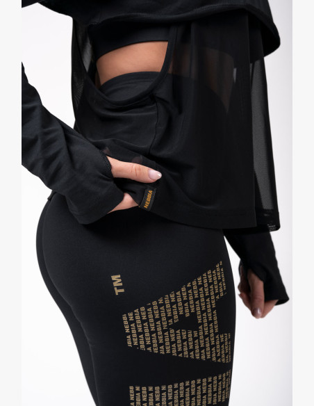 NEBBIA INTENSE Mesh T-shirt black