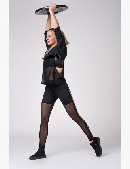 NEBBIA INTENSE Mesh T-shirt black