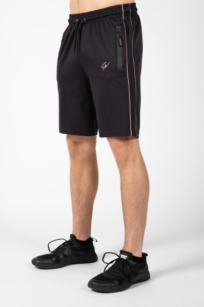 Šortky Gorilla Wear Reversible Track Shorts Black/Gold
