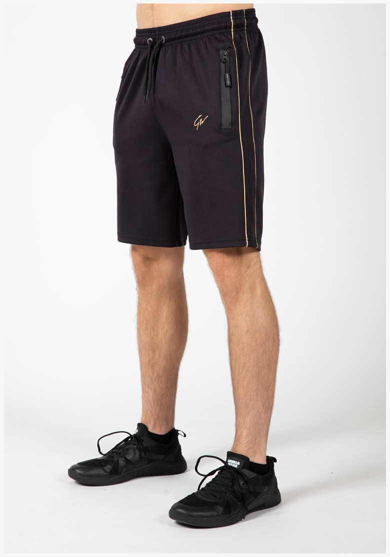 Šortky Gorilla Wear Wenden Track Shorts Black/Gold