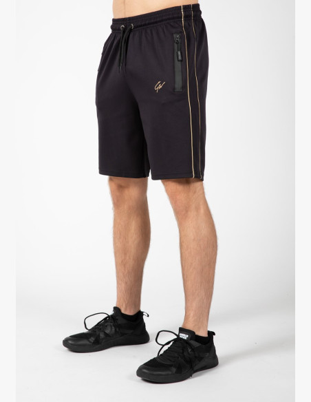 Šortky Gorilla Wear Reversible Track Shorts Black/Gold