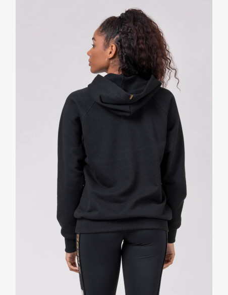 NEBBIA Long sweatshirt "INTENSE FOCUS" black