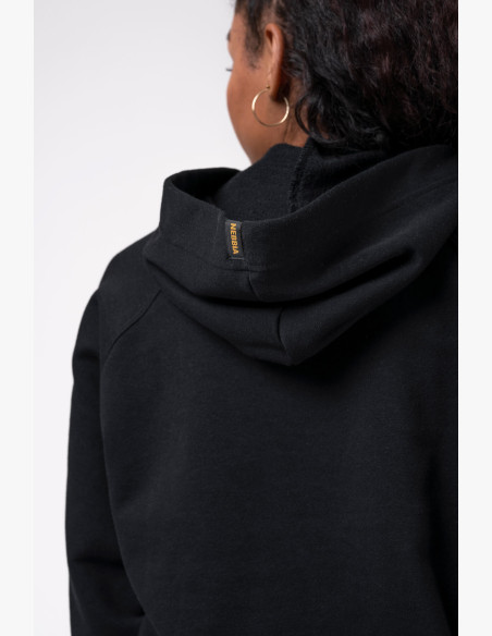 NEBBIA Long sweatshirt "INTENSE FOCUS" black