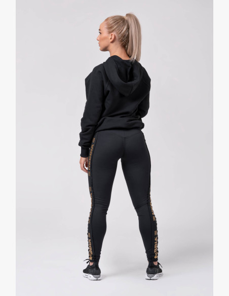 NEBBIA Long sweatshirt "INTENSE FOCUS" black