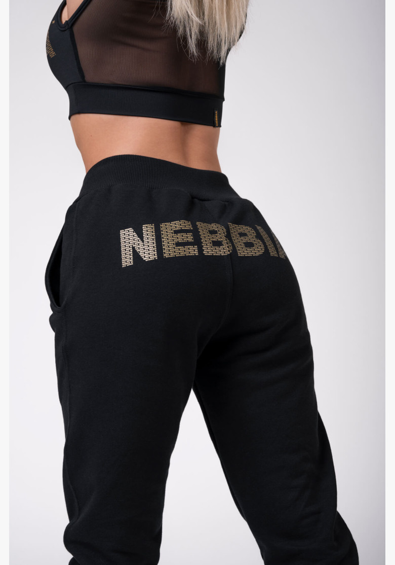 NEBBIA Sweatpants Gold Classic black NEBBIA Sweatpants Gold Classic black