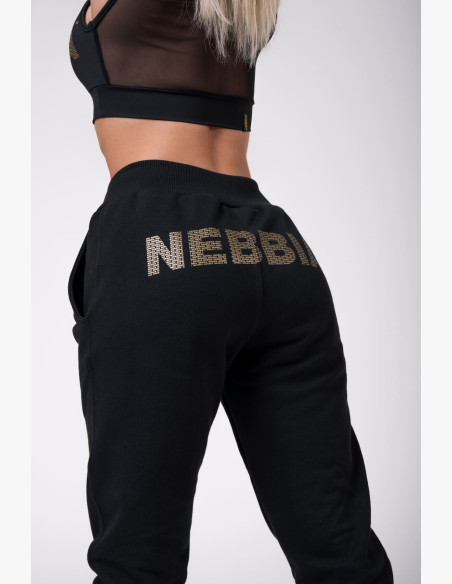 NEBBIA Sweatpants Gold Classic black