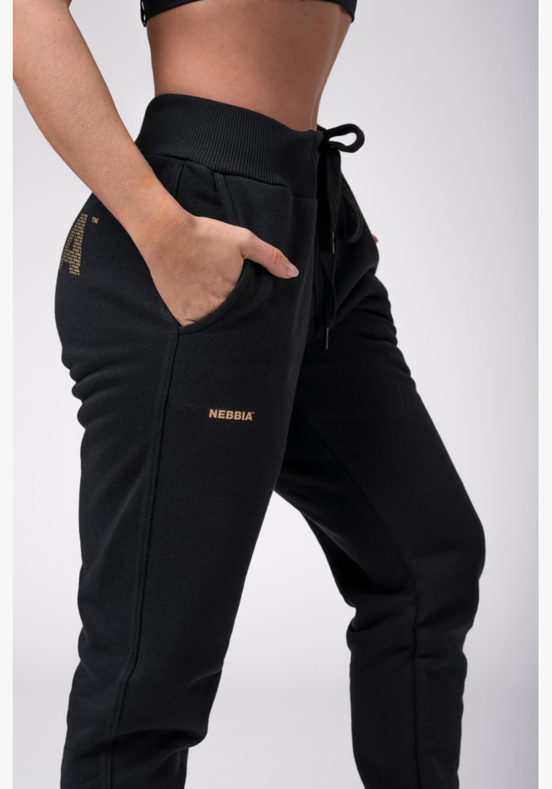NEBBIA Sweatpants Gold Classic black NEBBIA Sweatpants Gold Classic black